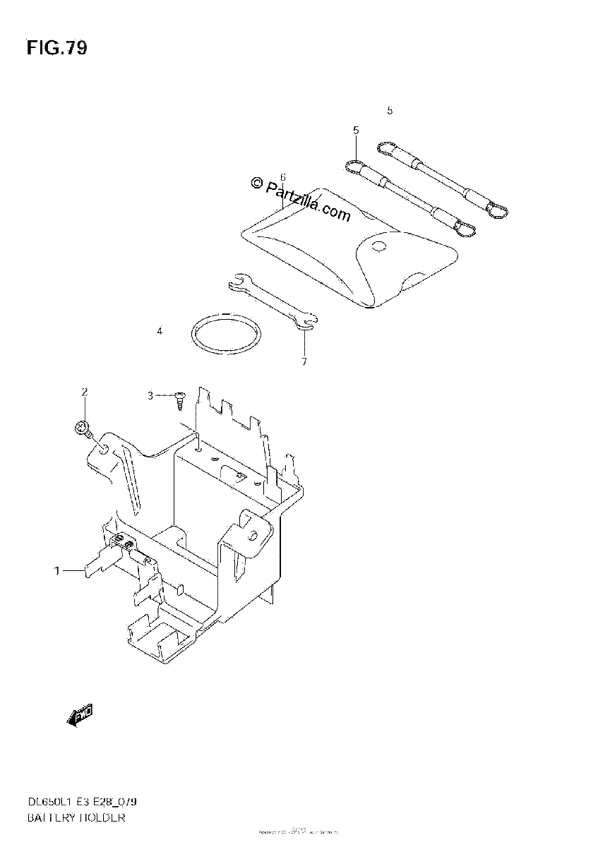 Diagrama de BATTERY HOLDER