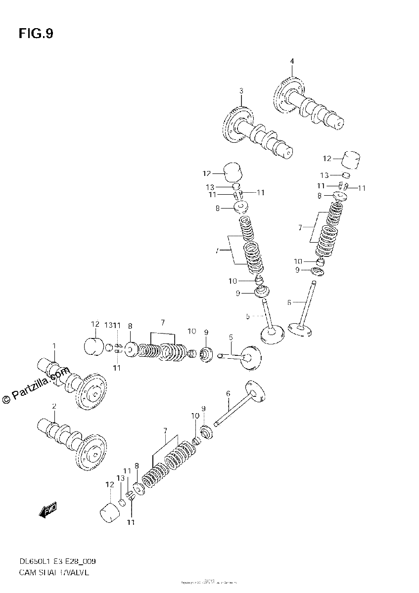 Diagrama de CAMSHAFT VALVE