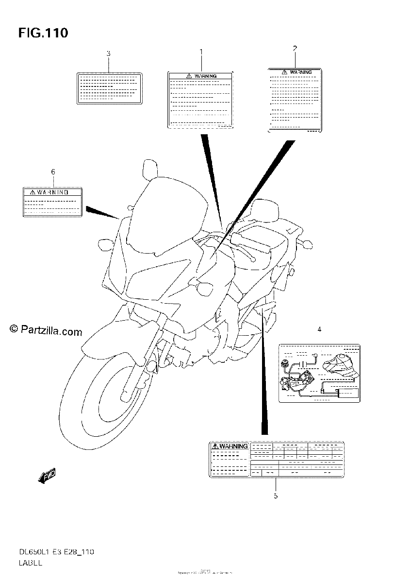 Diagrama de LABEL DL650 L1 E33