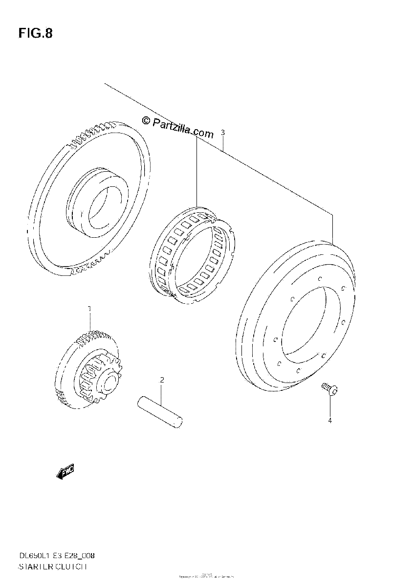 Diagrama de STARTER CLUTCH