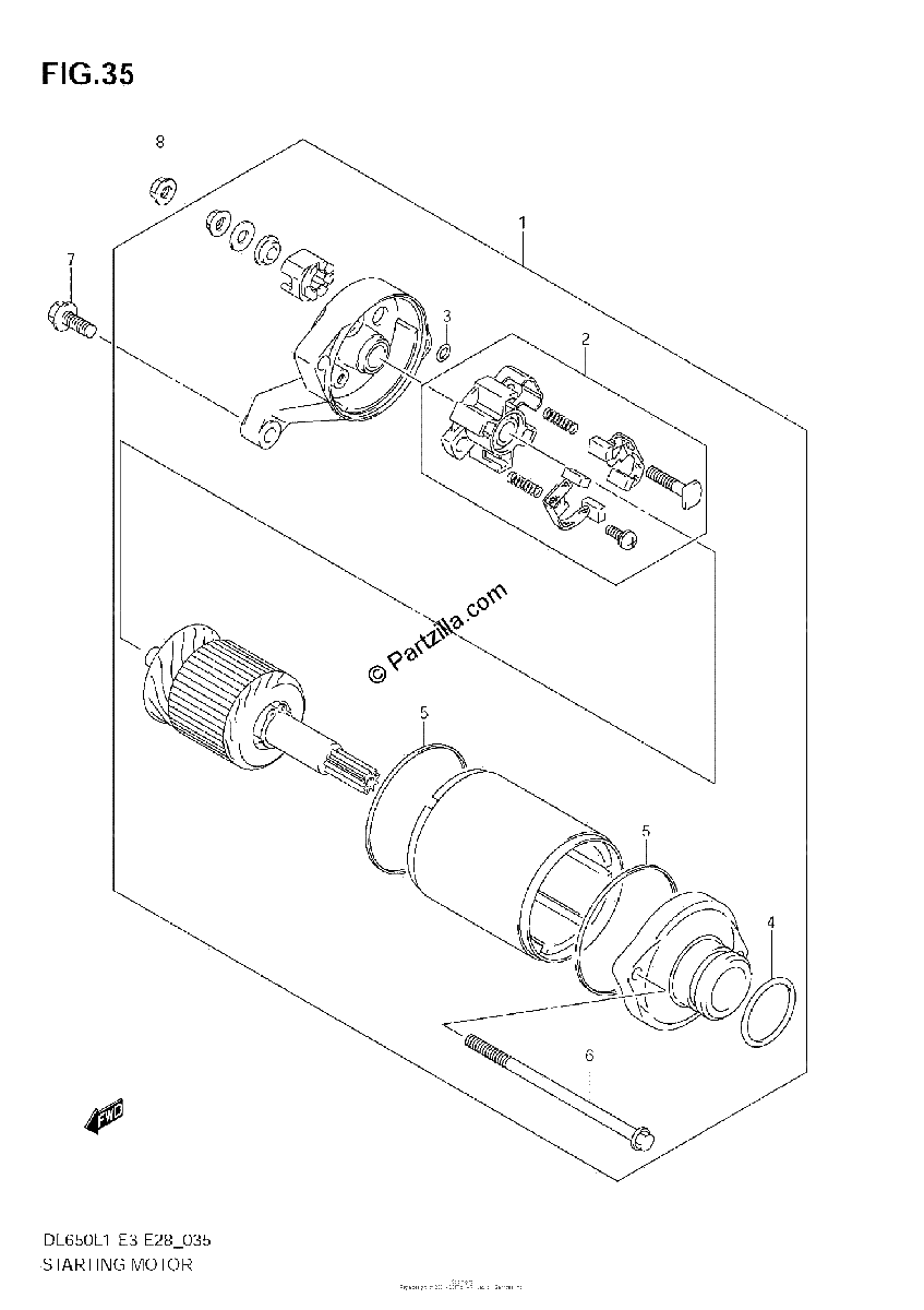 Diagrama de STARTING MOTOR