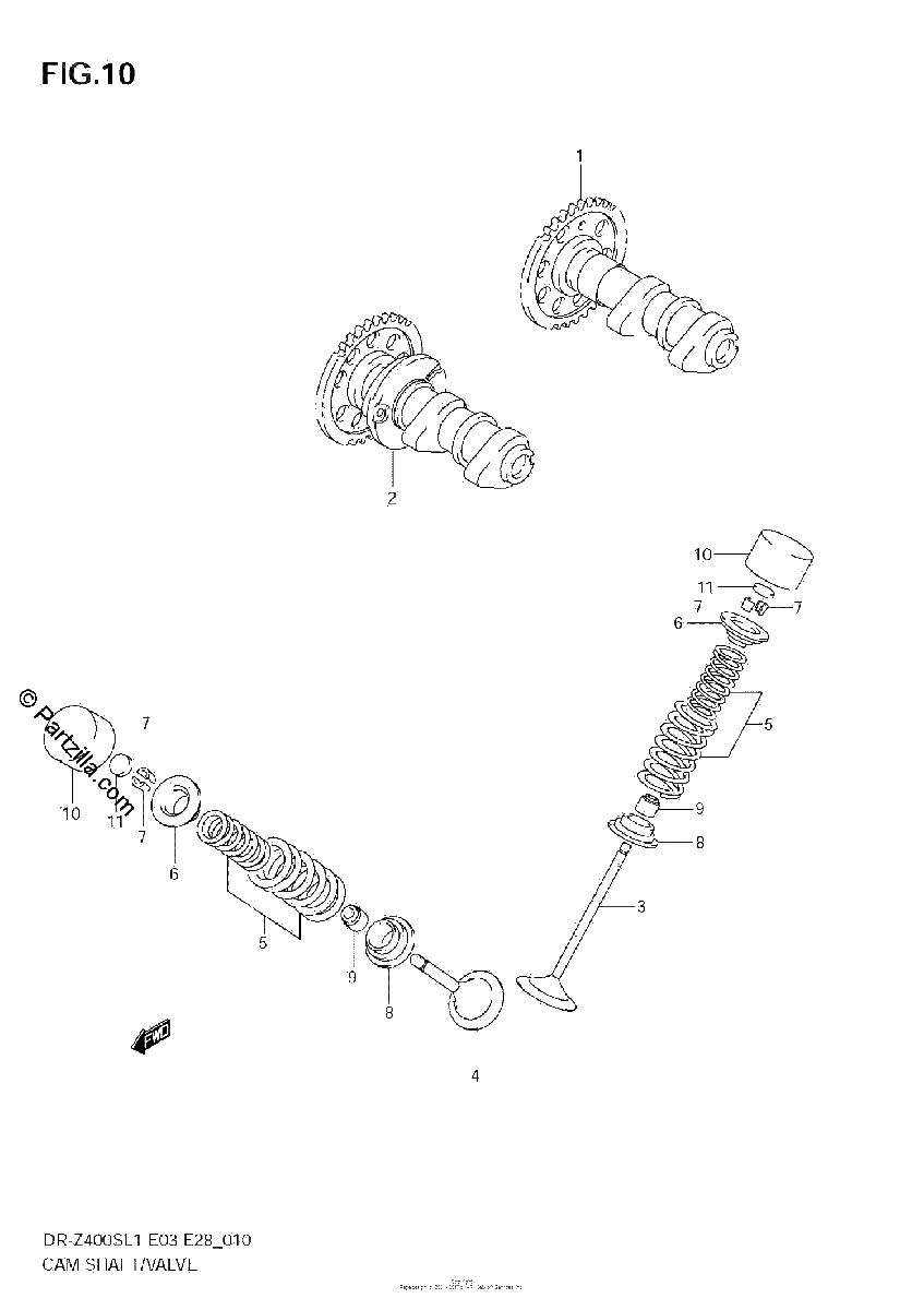 Diagrama de CAMSHAFT VALVE