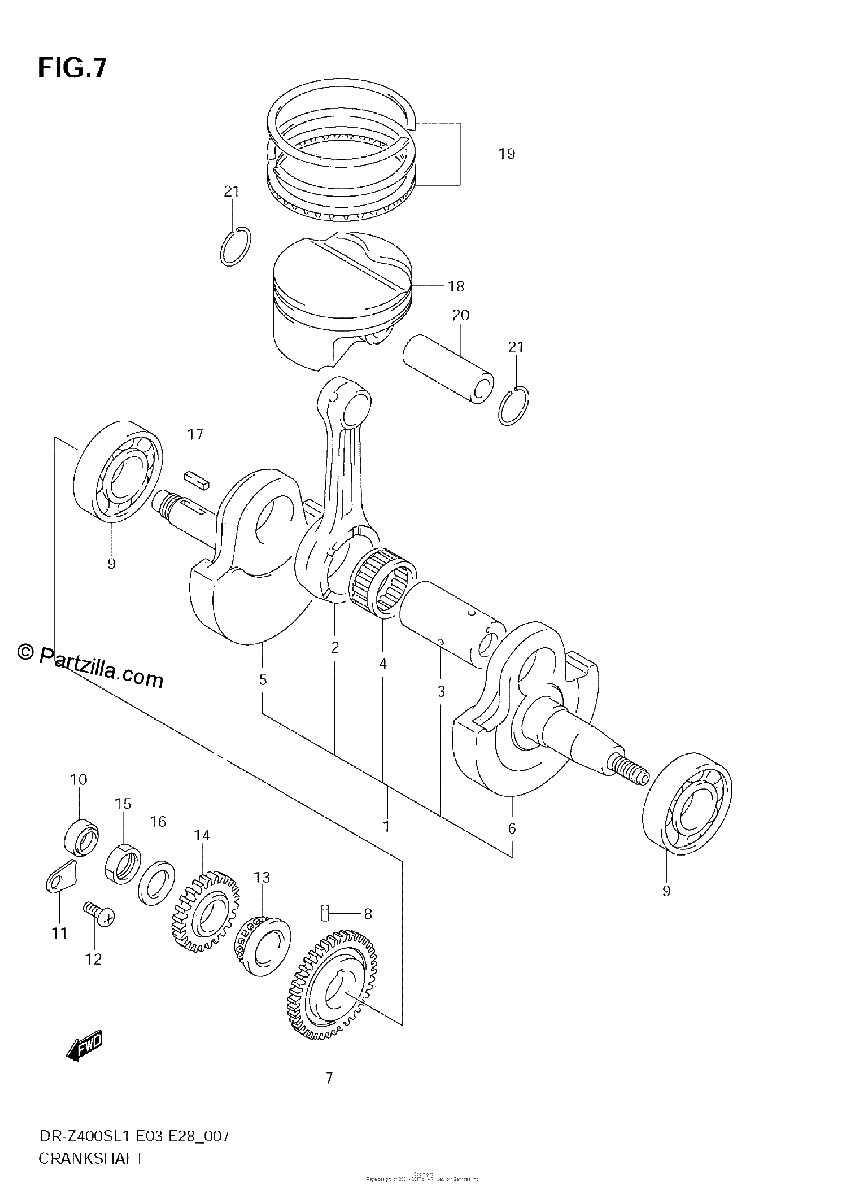 Diagrama de CRANKSHAFT