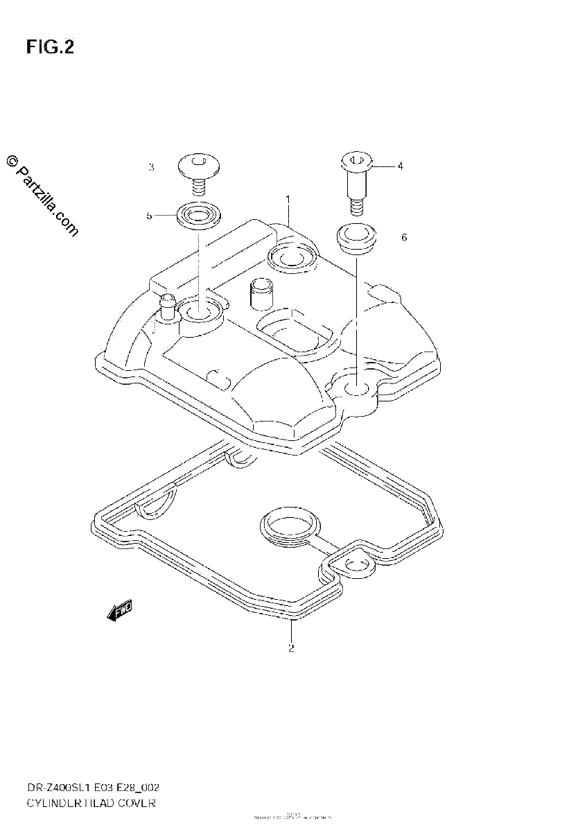 Diagrama de CYLINDER HEAD COVER