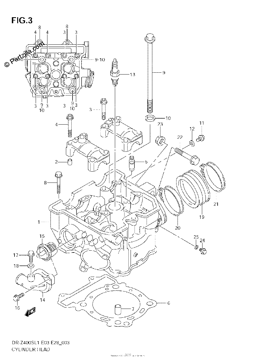 Diagrama de CYLINDER HEAD