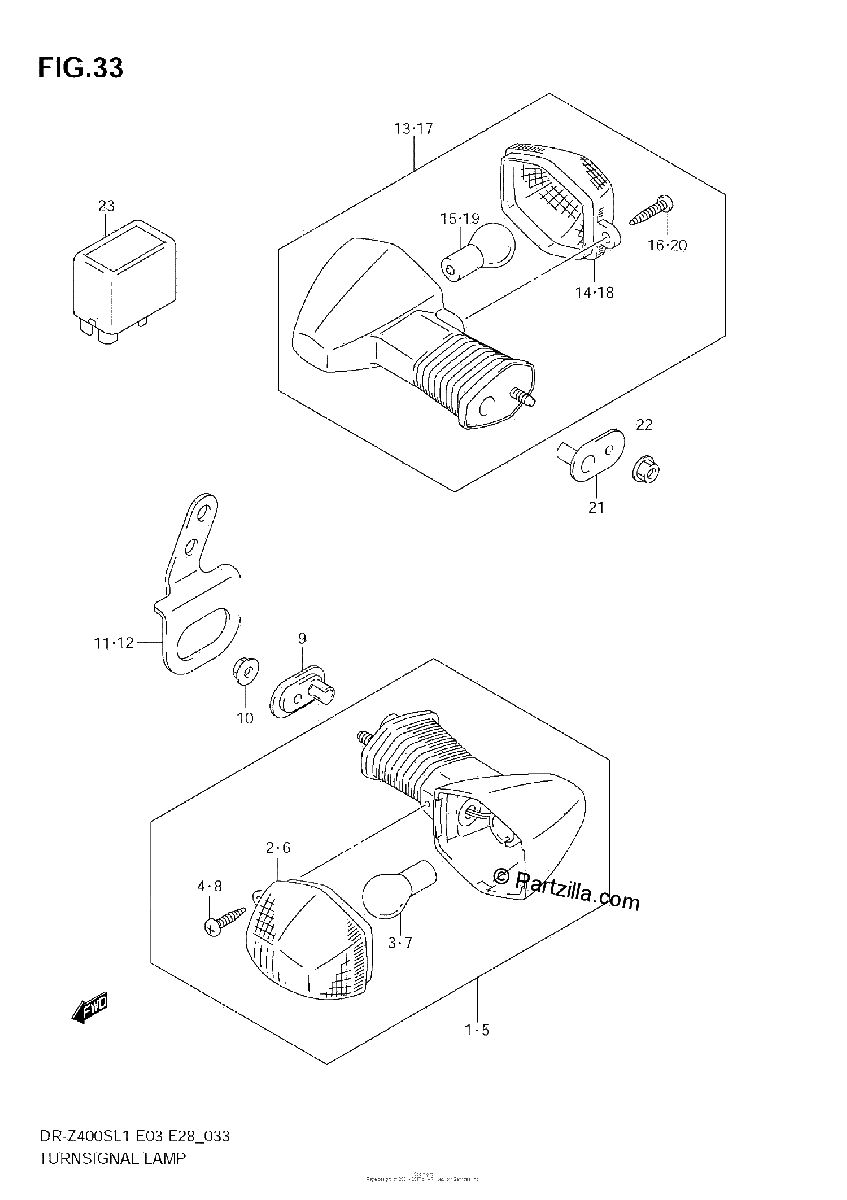 Diagrama de TURNSIGNAL LAMP