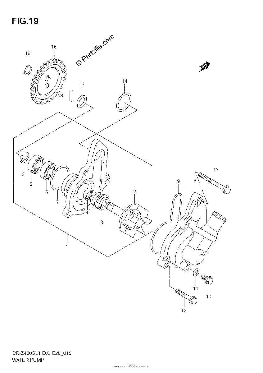 Diagrama de WATER PUMP