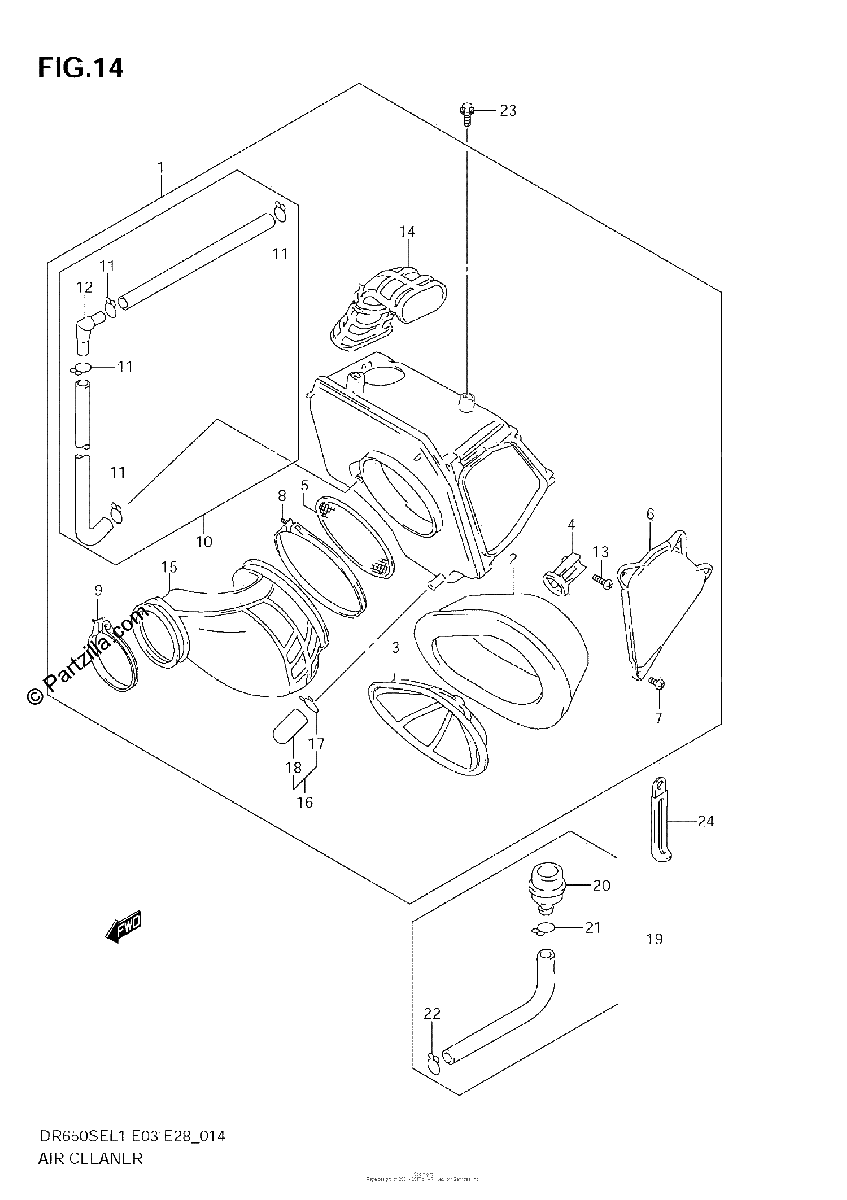 Diagrama de AIR CLEANER