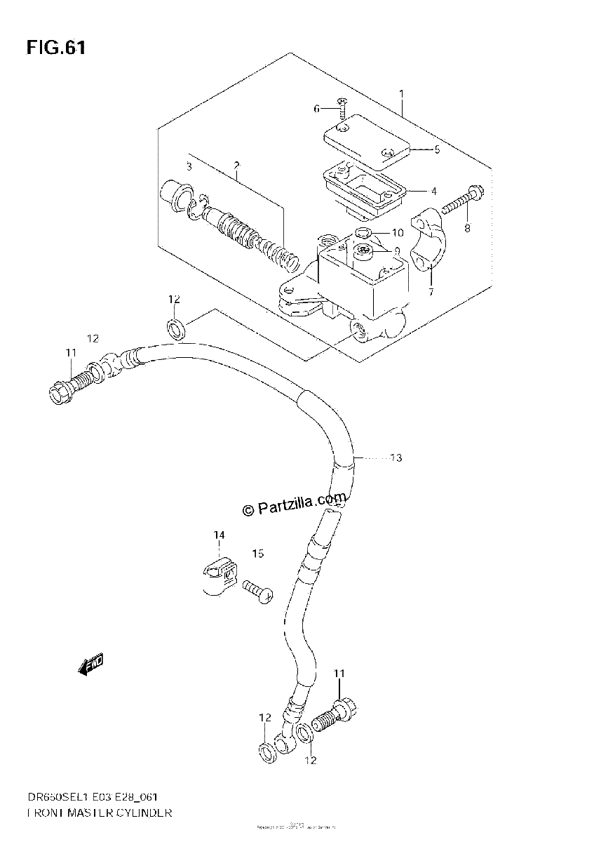 Diagrama de FRONT MASTER CYLINDER