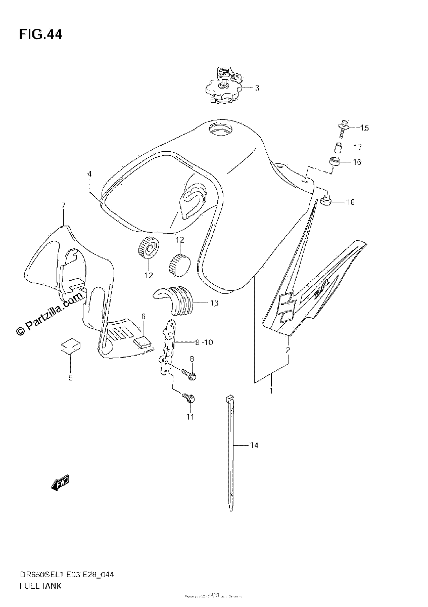 Diagrama de FUEL TANK E33