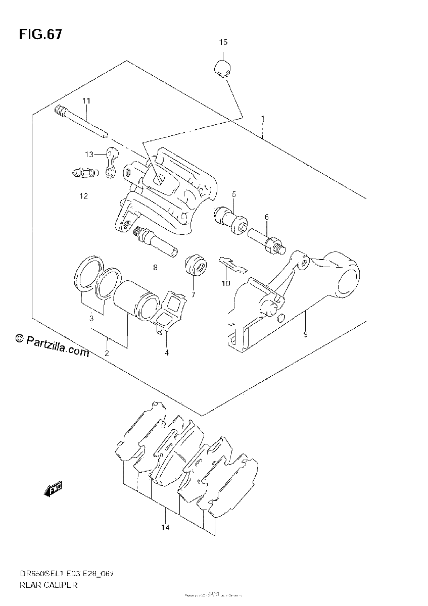 Diagrama de REAR CALIPER