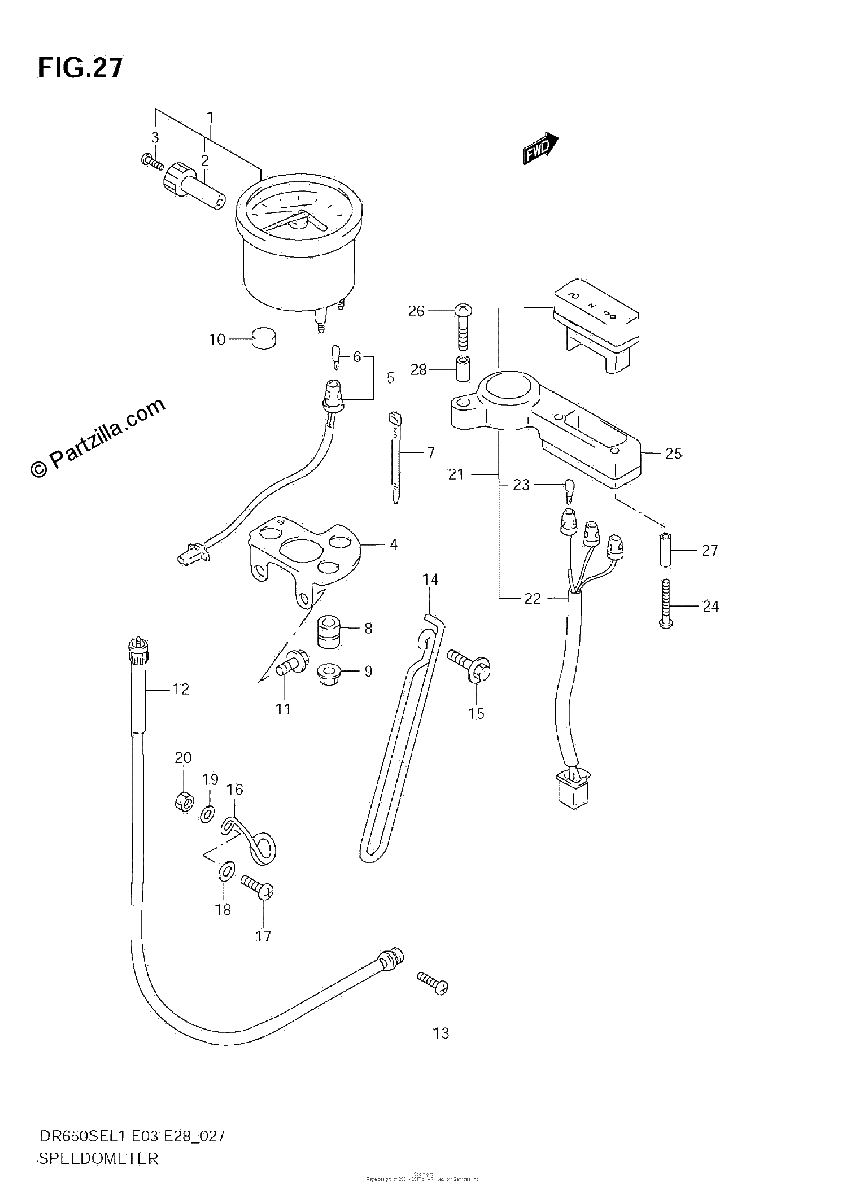 Diagrama de SPEEDOMETER E28