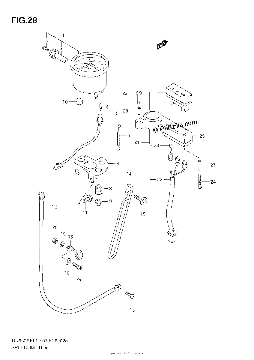 Diagrama de SPEEDOMETER E33