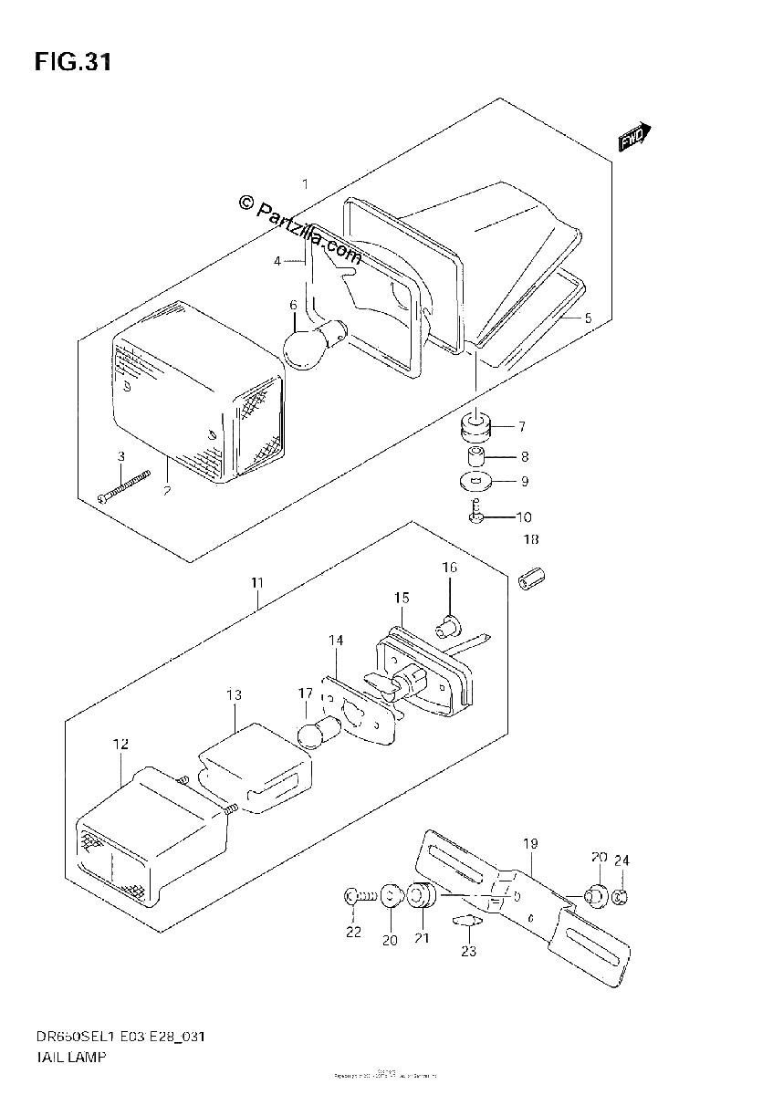 Diagrama de TAIL LAMP