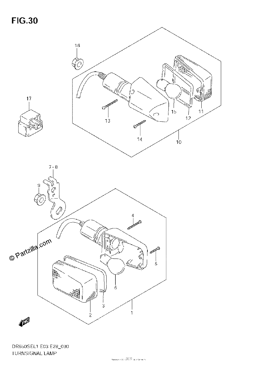 Diagrama de TURNSIGNAL LAMP