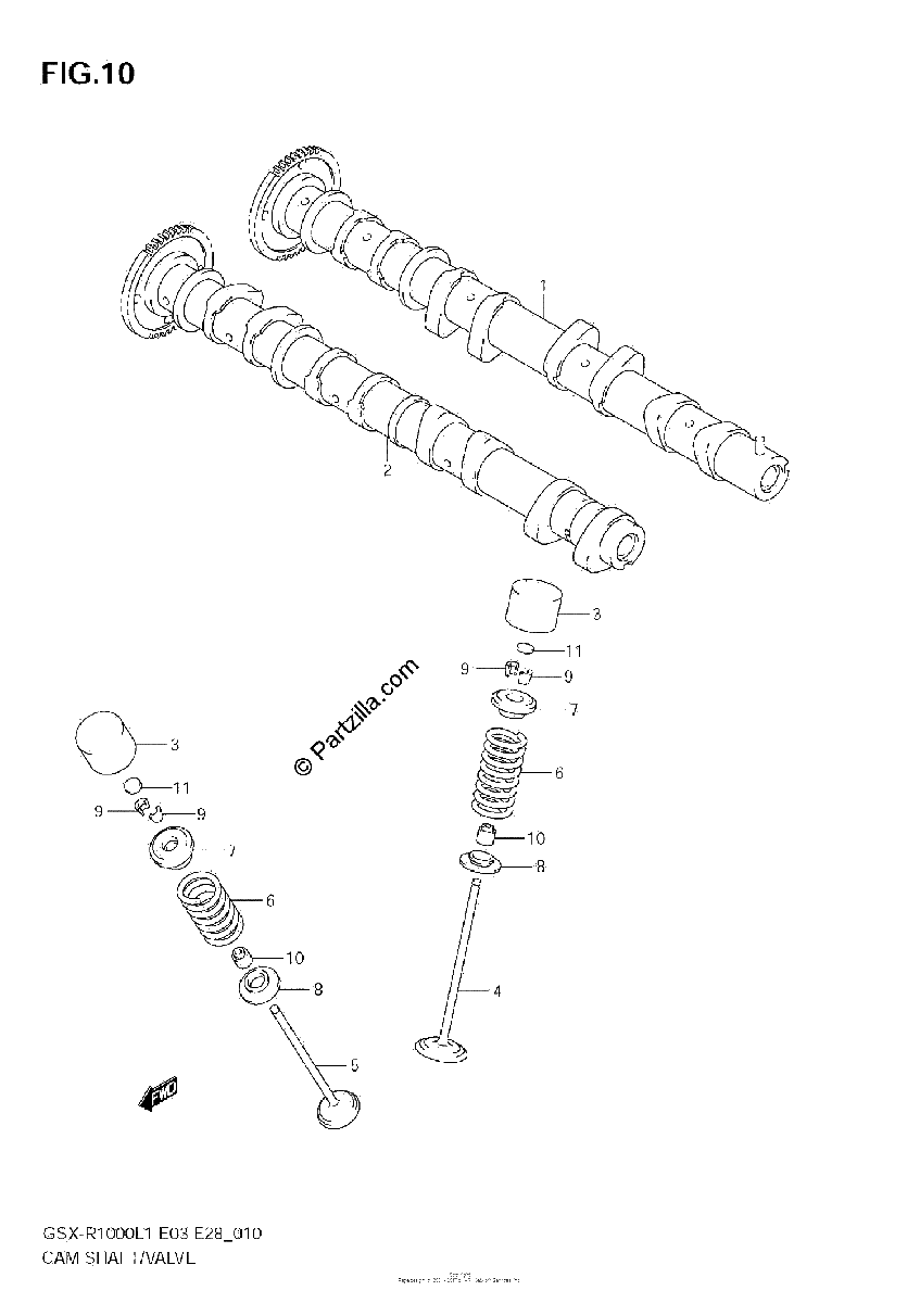 Diagrama de CAMSHAFT VALVE
