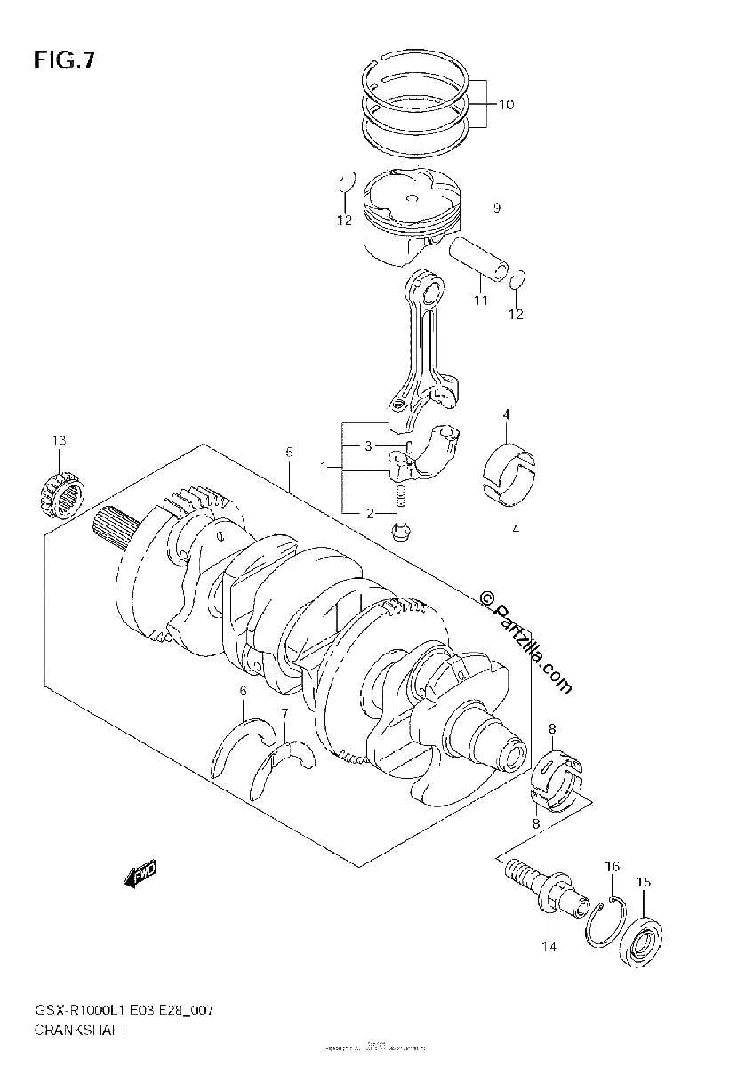 Diagrama de CRANKSHAFT