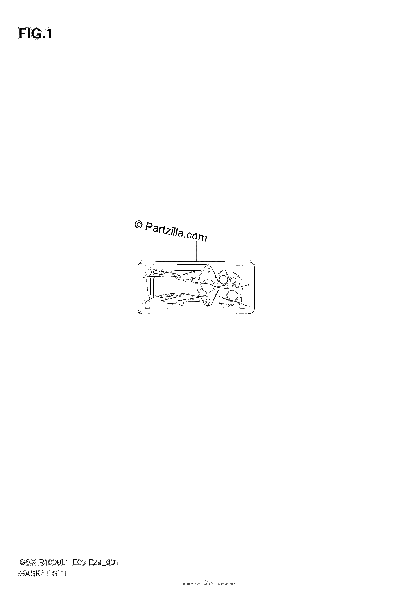 Diagrama de GASKET SET