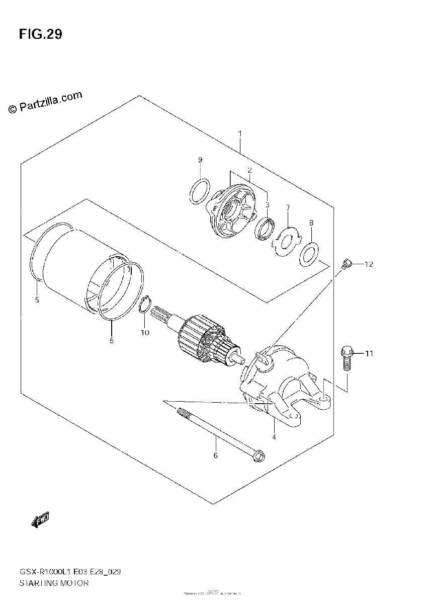 Diagrama de STARTING MOTOR