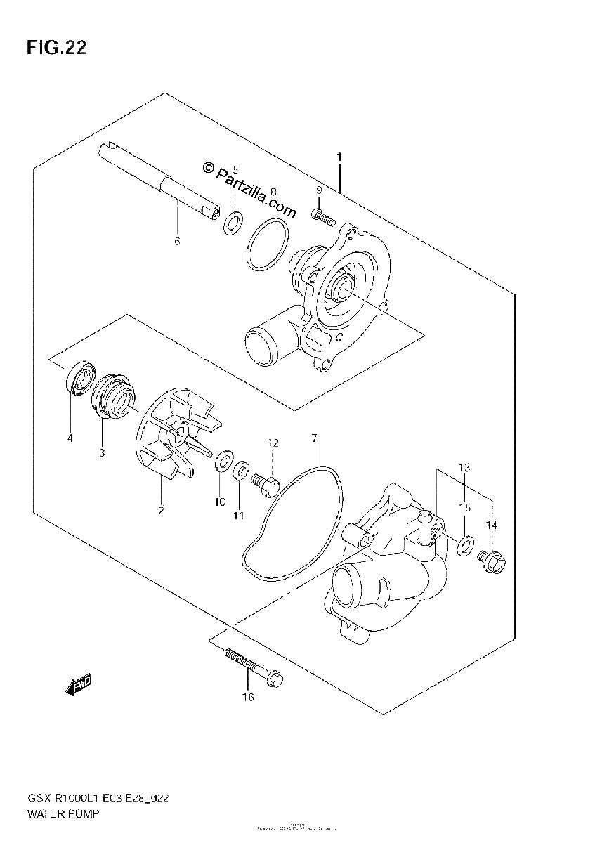 Diagrama de WATER PUMP