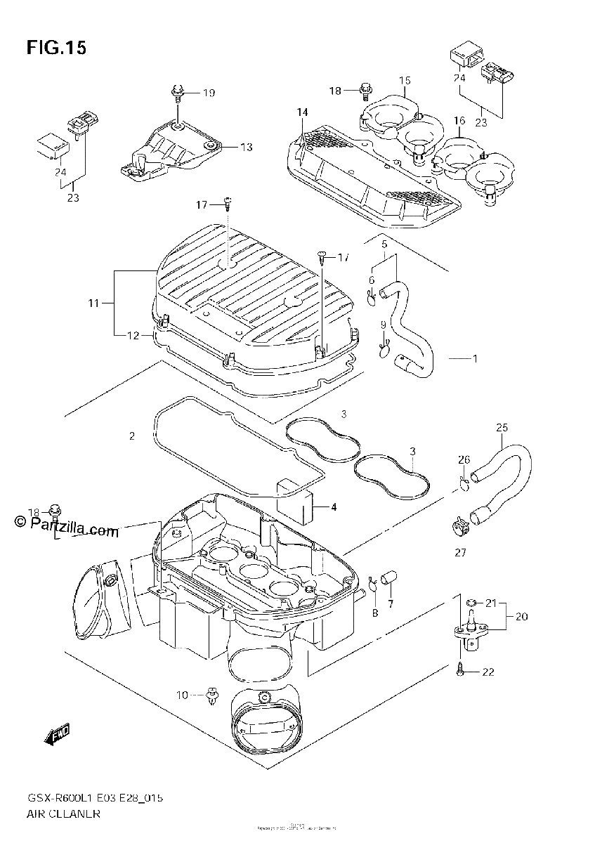 Diagrama de AIR CLEANER