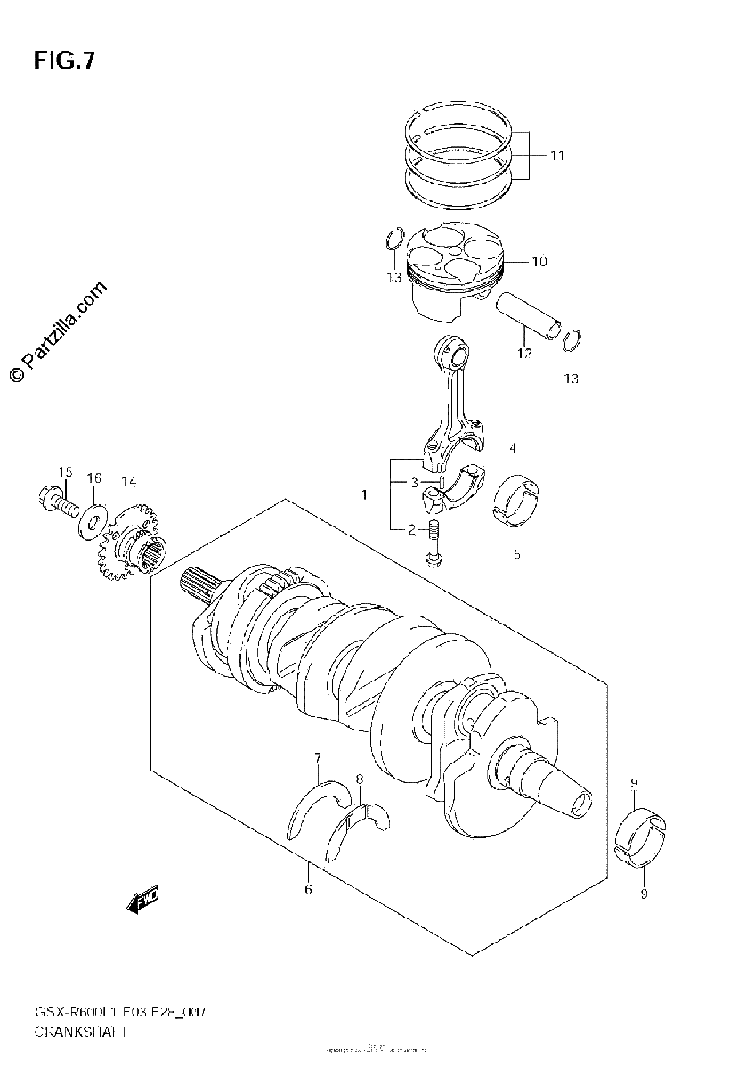 Diagrama de CRANKSHAFT