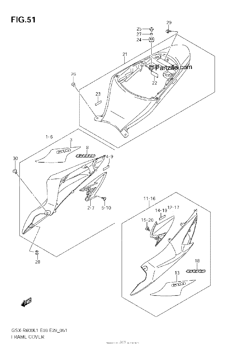 Diagrama de FRAME COVER