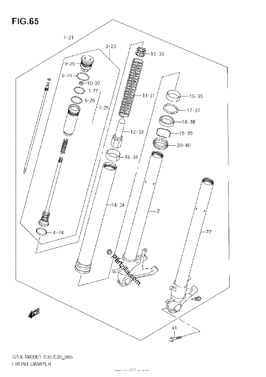 Diagrama de FRONT DAMPER