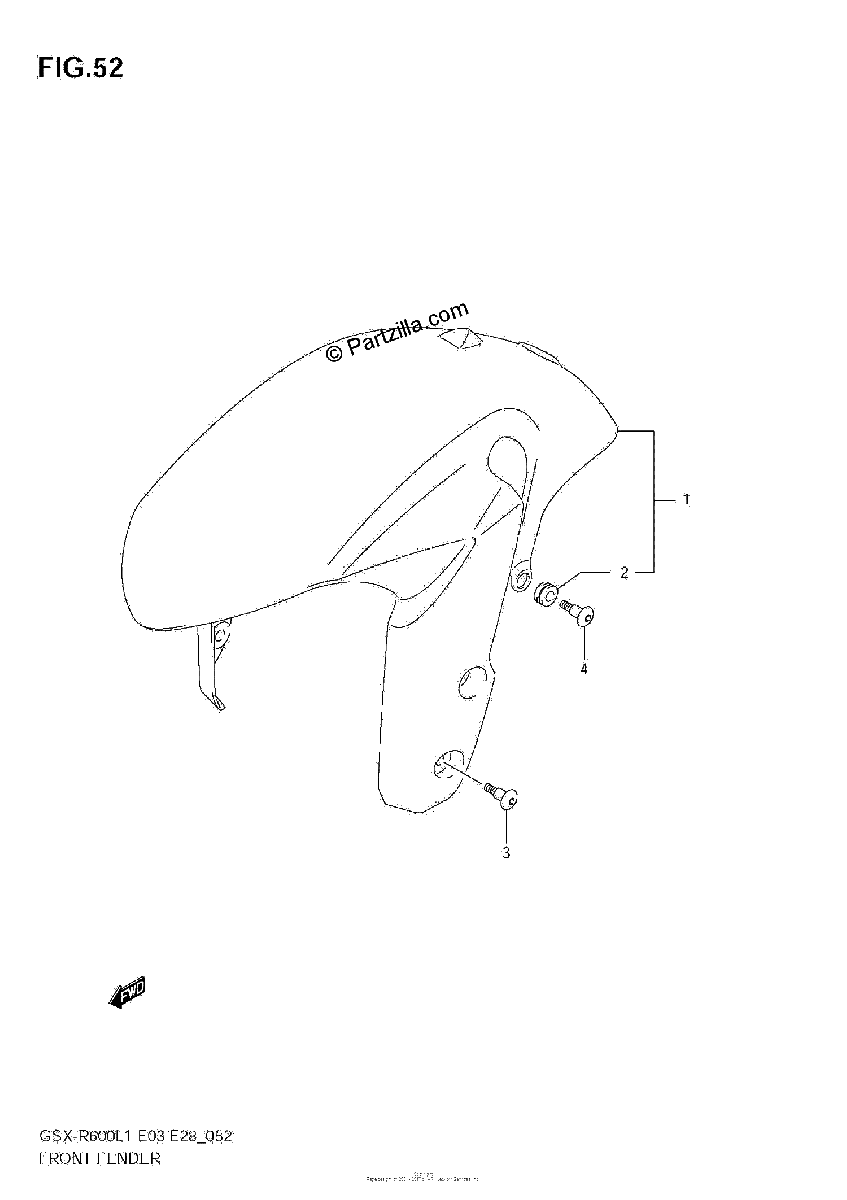 Diagrama de FRONT FENDER