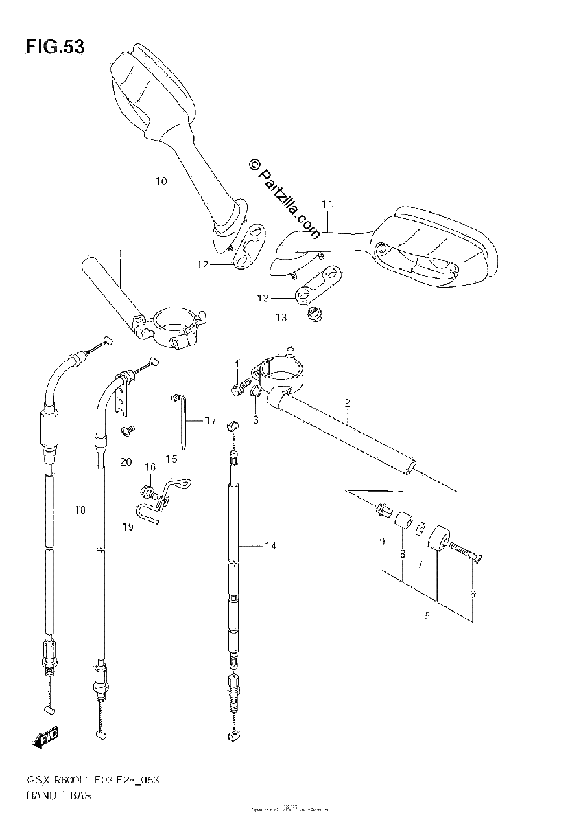 Diagrama de HANDLEBAR