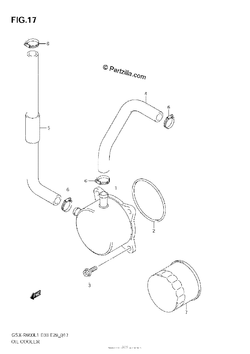 Diagrama de OIL COOLER