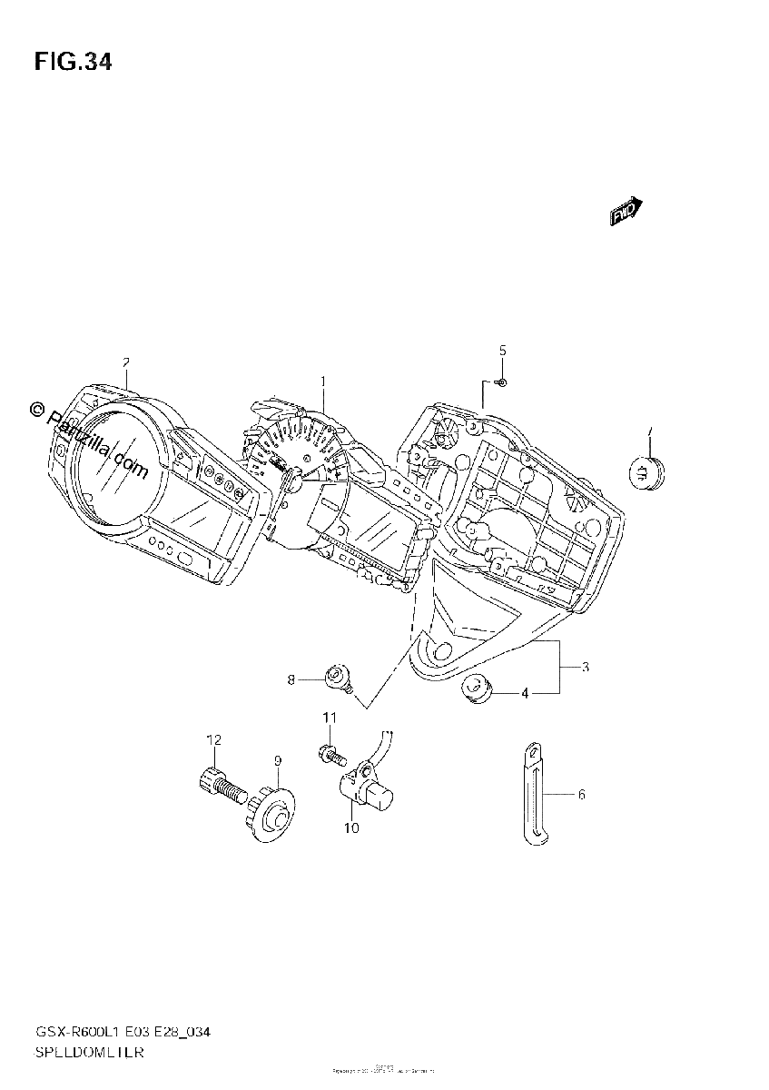Diagrama de SPEEDOMETER E28