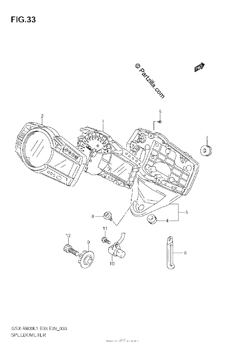 Diagrama de SPEEDOMETER E3