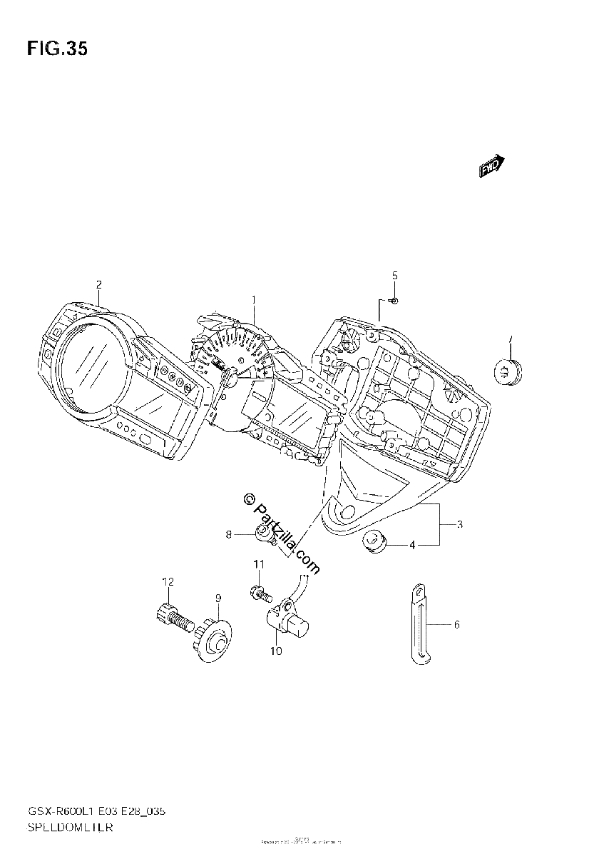 Diagrama de SPEEDOMETER E33