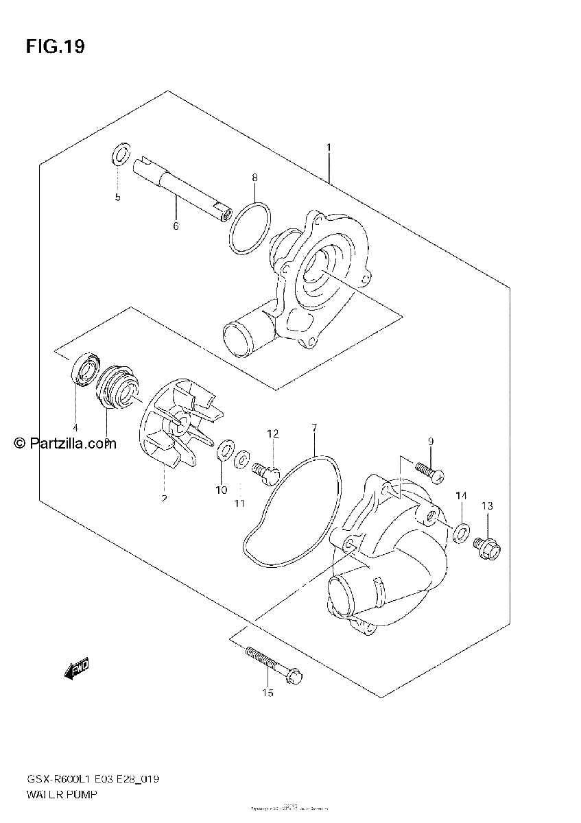 Diagrama de WATER PUMP