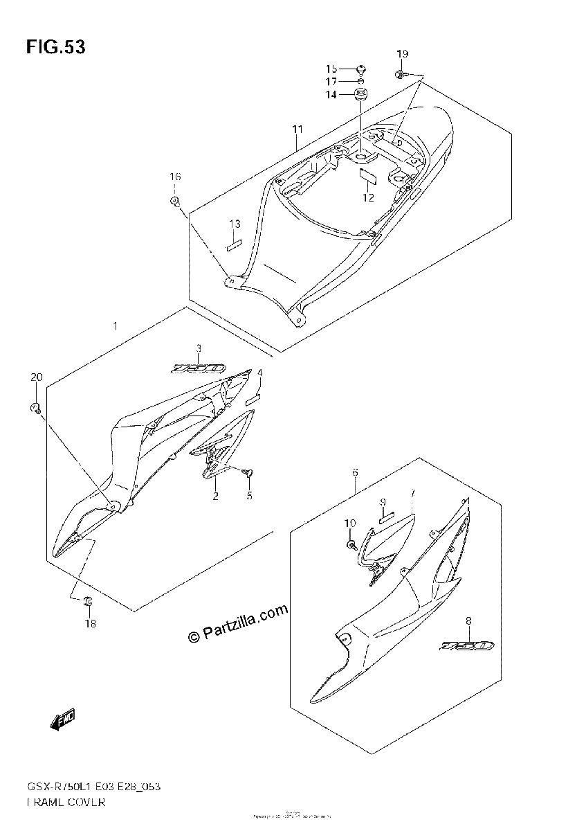 Diagrama de FRAME COVER