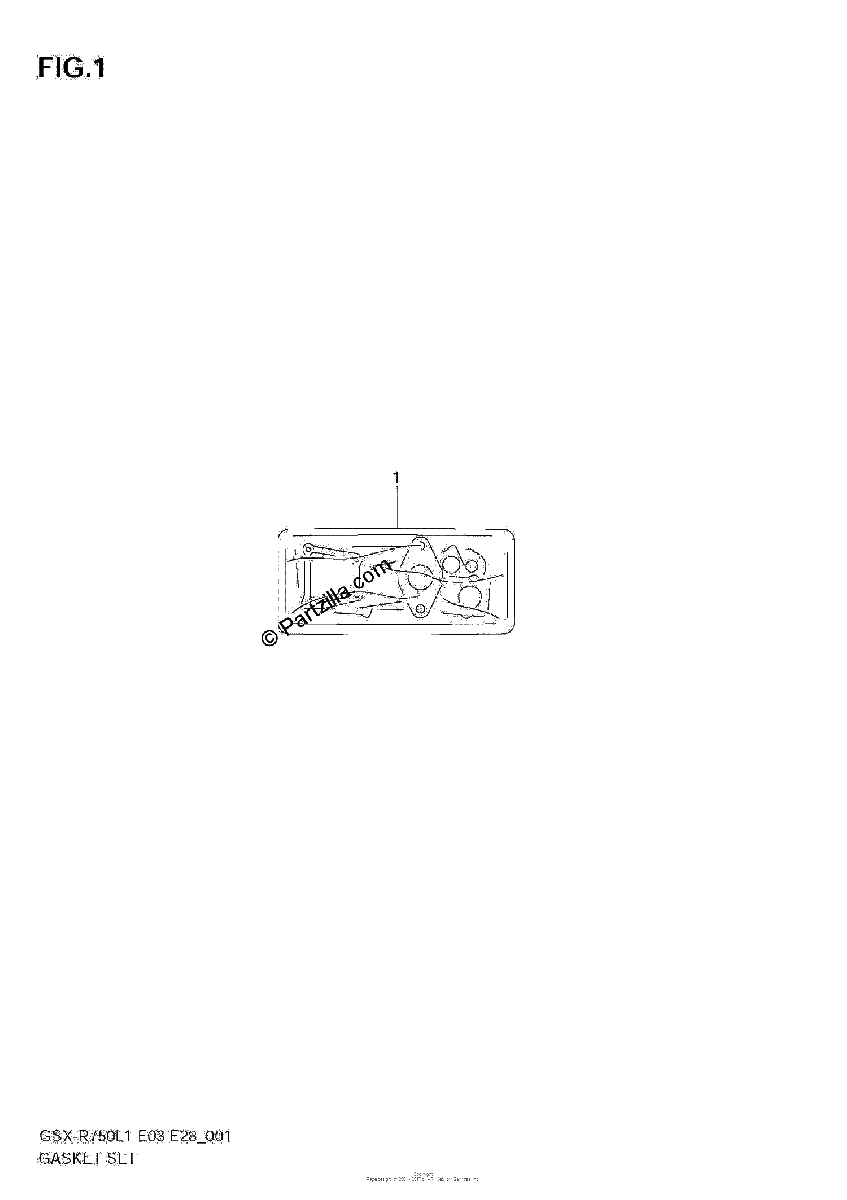 Diagrama de GASKET SET