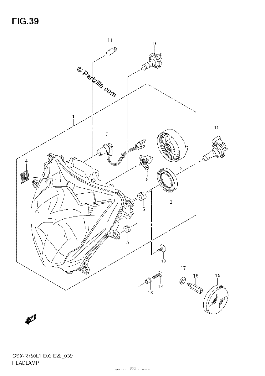 Diagrama de HEADLAMP