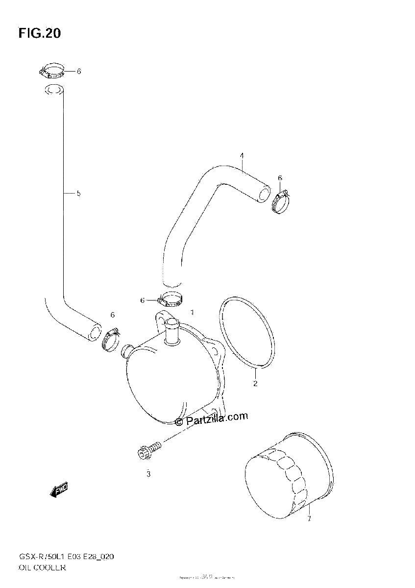 Diagrama de OIL COOLER