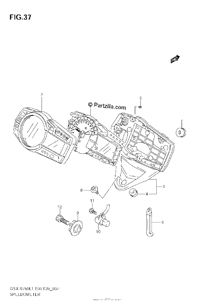 Diagrama de SPEEDOMETER E28