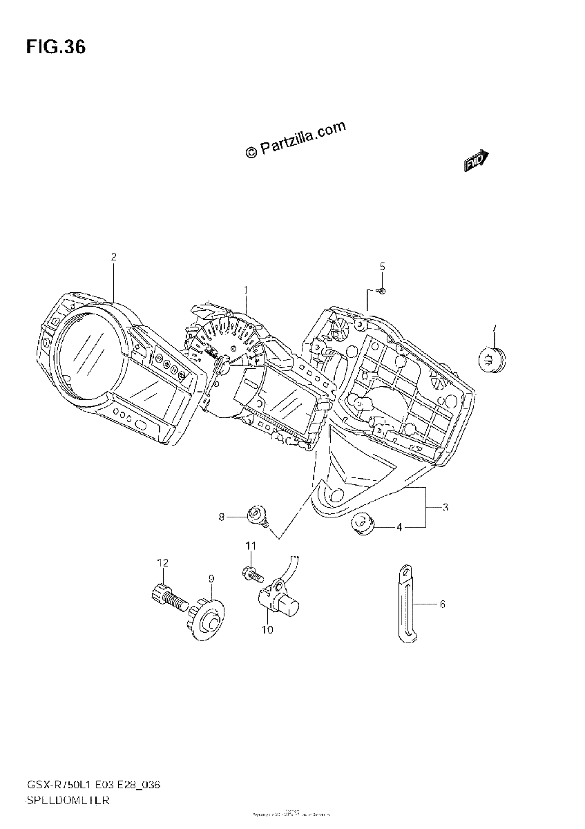 Diagrama de SPEEDOMETER E3