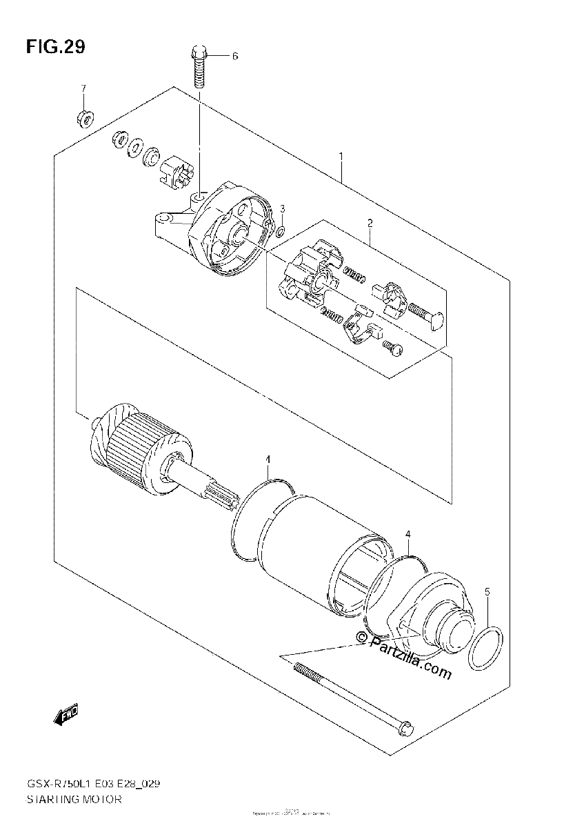 Diagrama de STARTING MOTOR