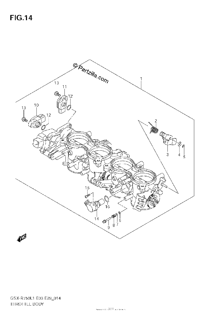 Diagrama de THROTTLE BODY E33