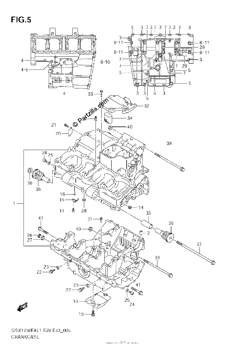Diagrama de CRANKCASE