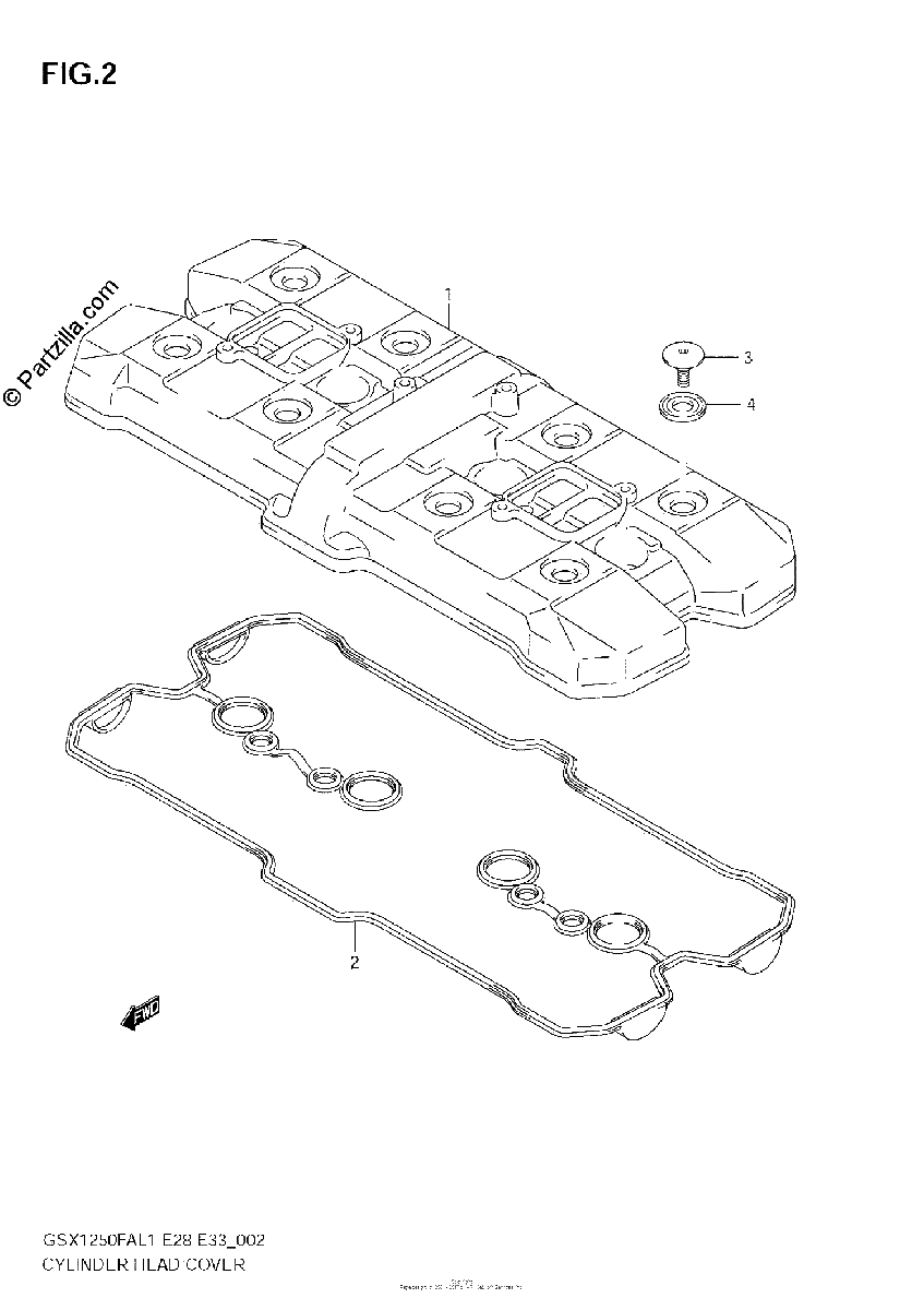 Diagrama de CYLINDER HEAD COVER