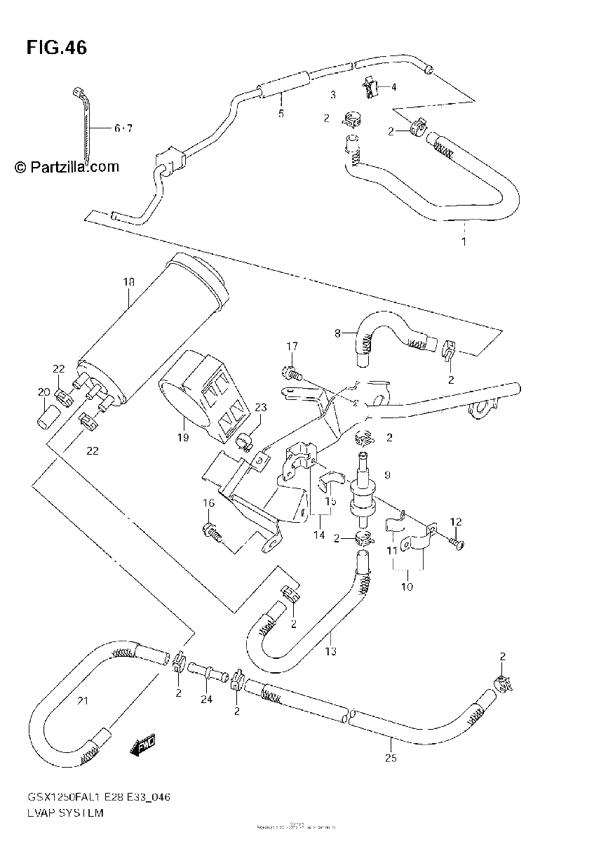 Diagrama de EVAP SYSTEM E33