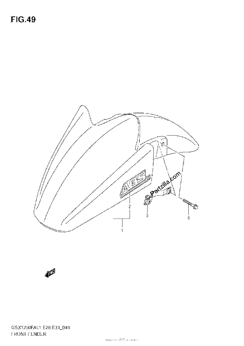 Diagrama de FRONT FENDER