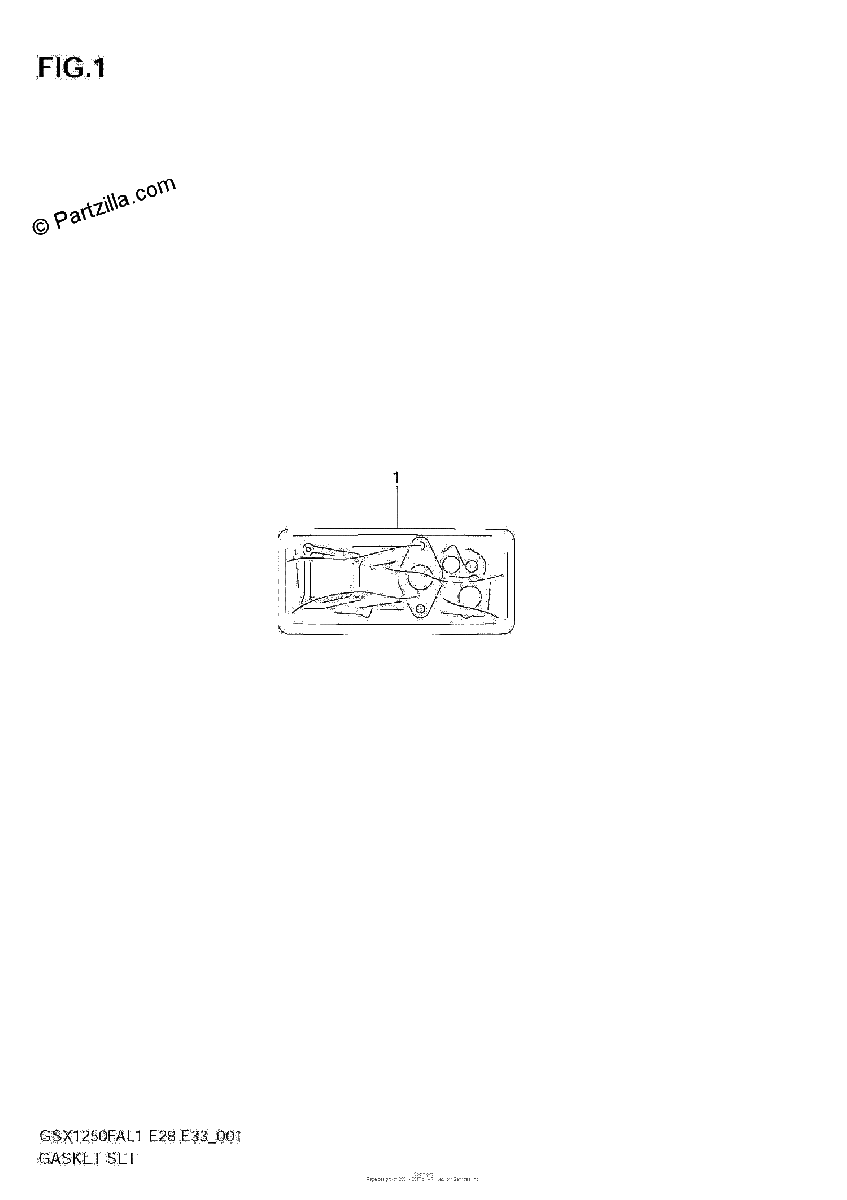 Diagrama de GASKET SET