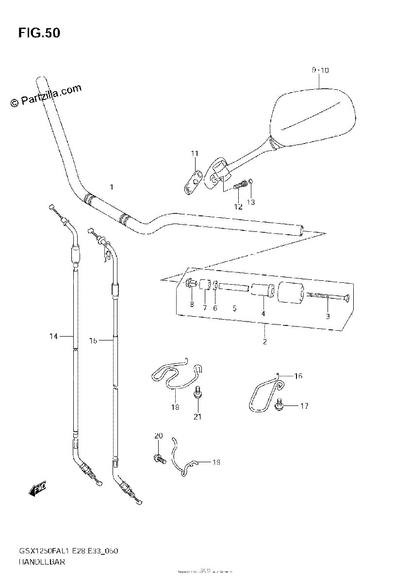 Diagrama de HANDLEBAR