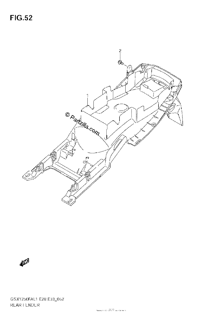 Diagrama de REAR FENDER